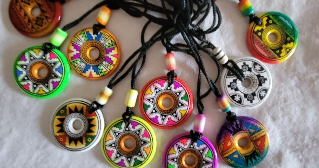 Anhänger: 10 x Anhänger DONUT "Glücksbringer", NEU!! – Neu (gemäss Beschreibung) aus Lima- Peru von Alpaka-Haus 5