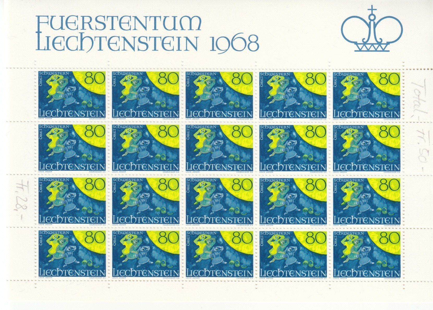 Tutti i francobolli: LBK 435 - 437 Bogen postfrisch – Usato da Bürglen TG venduto da StampGraf 3