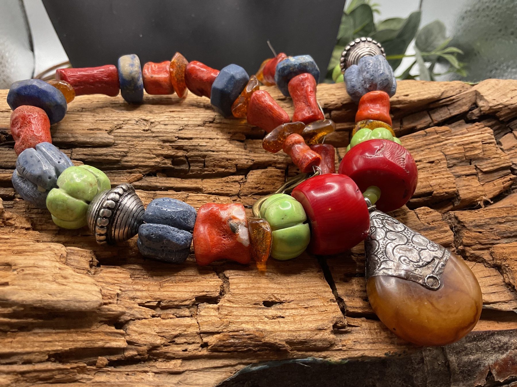 Catenine: Ethnokette aus versch. Materialien – Usato da luzern venduto da Alpendorf1 4