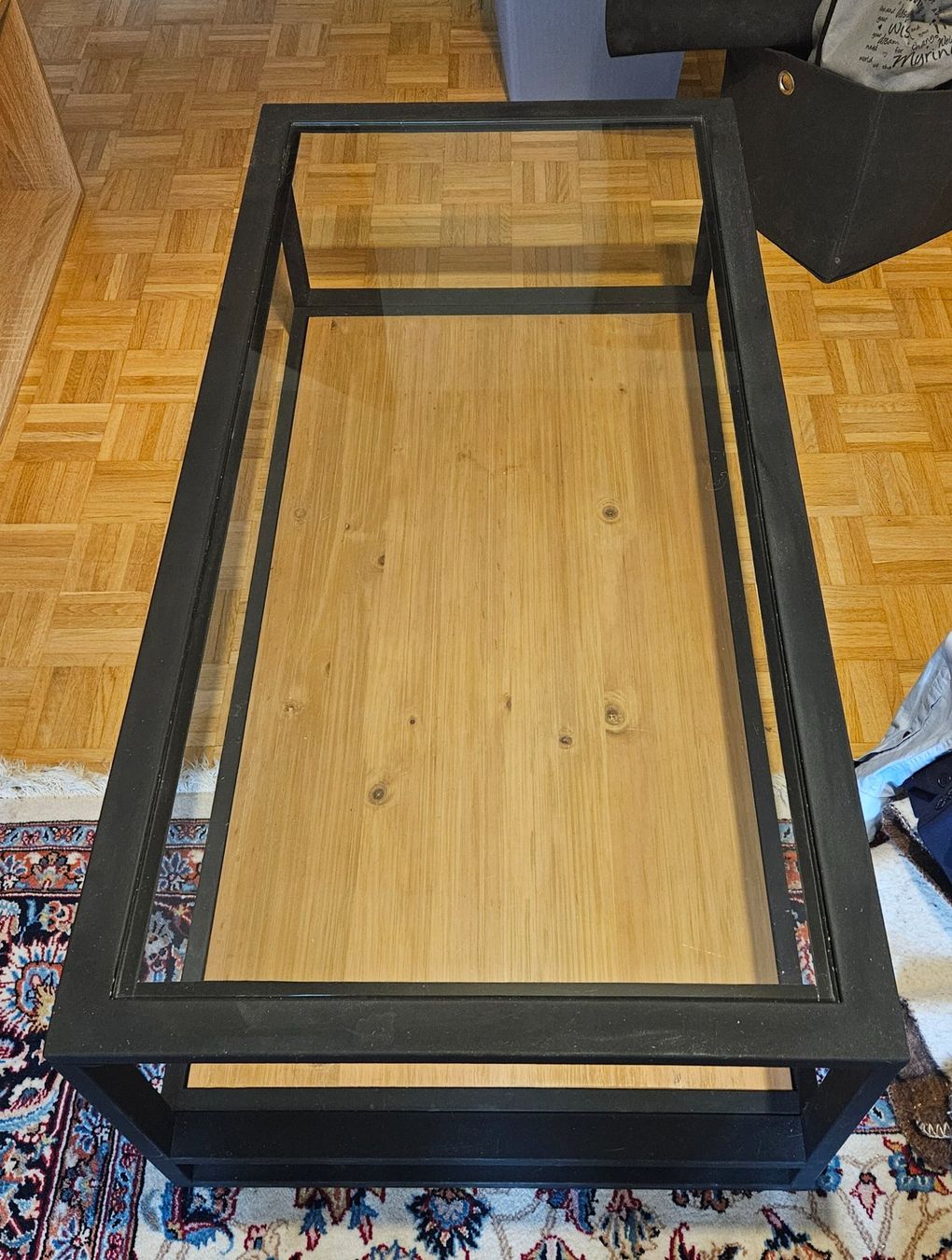 Tische: Table basse en métal/verre/ bois – Gebraucht aus Palezieux von cle_k9w9