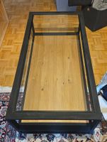 Table basse en métal/verre/ bois