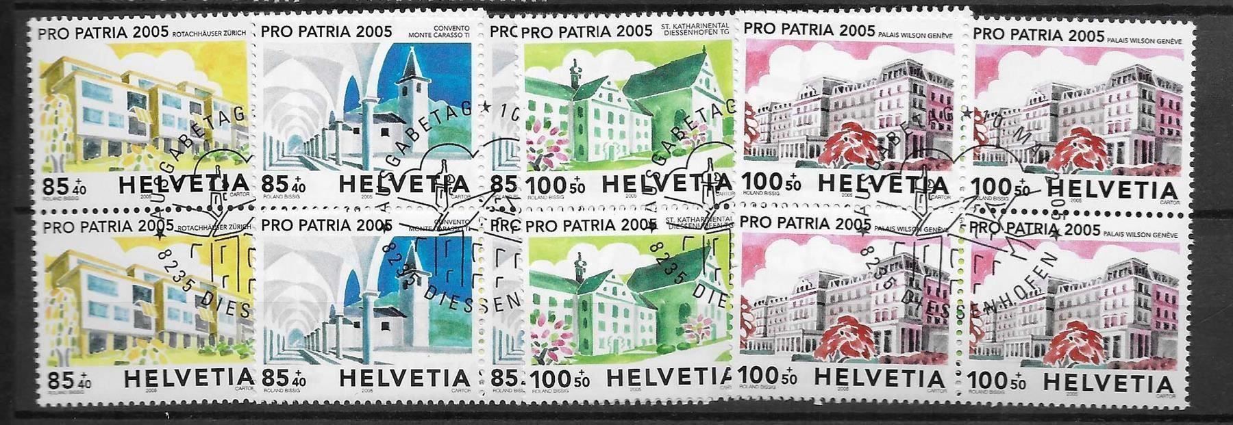 Alle Briefmarken: PP2005 - Pro Patria 2005 B4 1er jour – Gebraucht aus Trélex von Phil_Albert