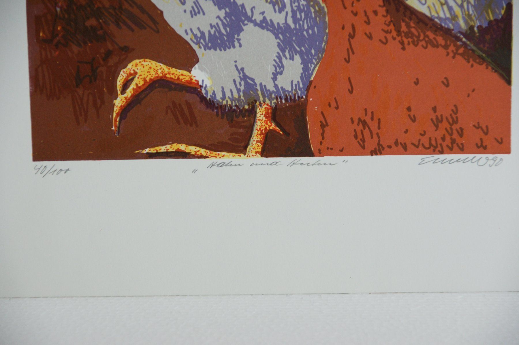 Arts picturaux & lithographies: WALTER EMCH LITHOGRAPHIE SIGNIERT NUMMERIERT – D'occasion à Gersau par grafik-kunst 2