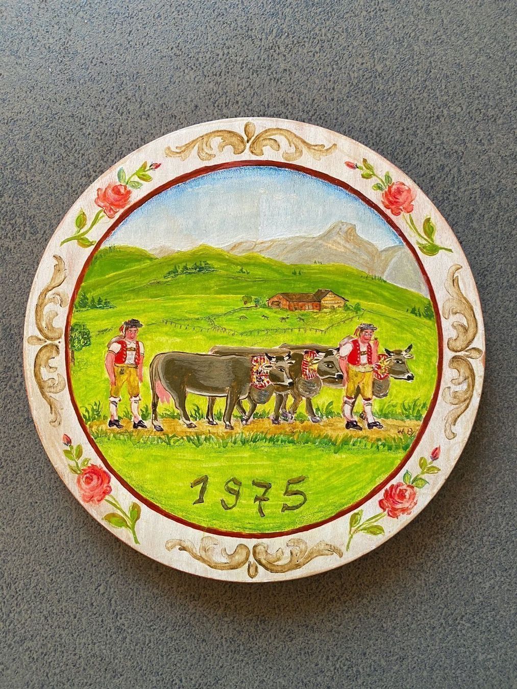 Dipinti: SCHWEIZER BAUERNMALEREI, 1975 Bödeli – Nuovo (secondo la descrizione) da Muttenz venduto da Fantom03
