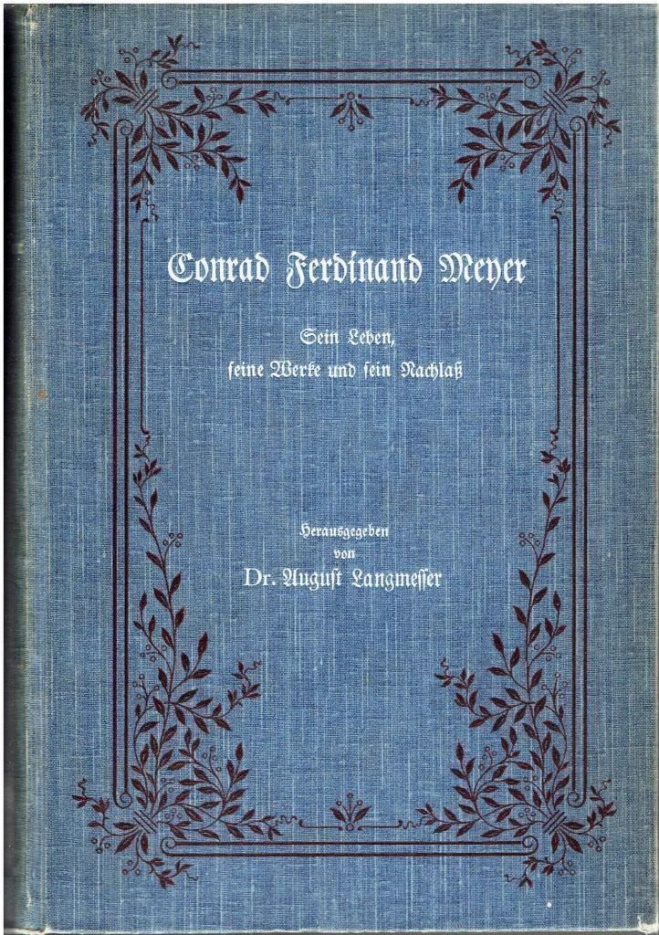 Livres: Conrad Ferdinand Meyer – D'occasion à Flims - Dorf par Stagediver
