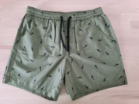 CALZEDONIA Badeshorts Formentera, Grün, Haie (S) - NEU