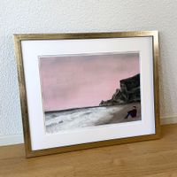 Normandie Küste Moderne Kunst Bild Acryl Meer Felsen Bammert