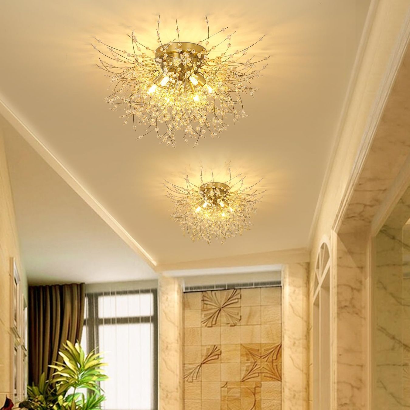 Lustres & lampes de plafonds: Moderne Kristall Deckenleuchte Deckenlampe Wohnzimmerlampe – Neuf avec emballage d'origine à Herisau par Zevora 7