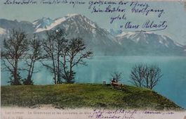 Lac Léman - Le Grammont et les Cornettes de Bise - 1904