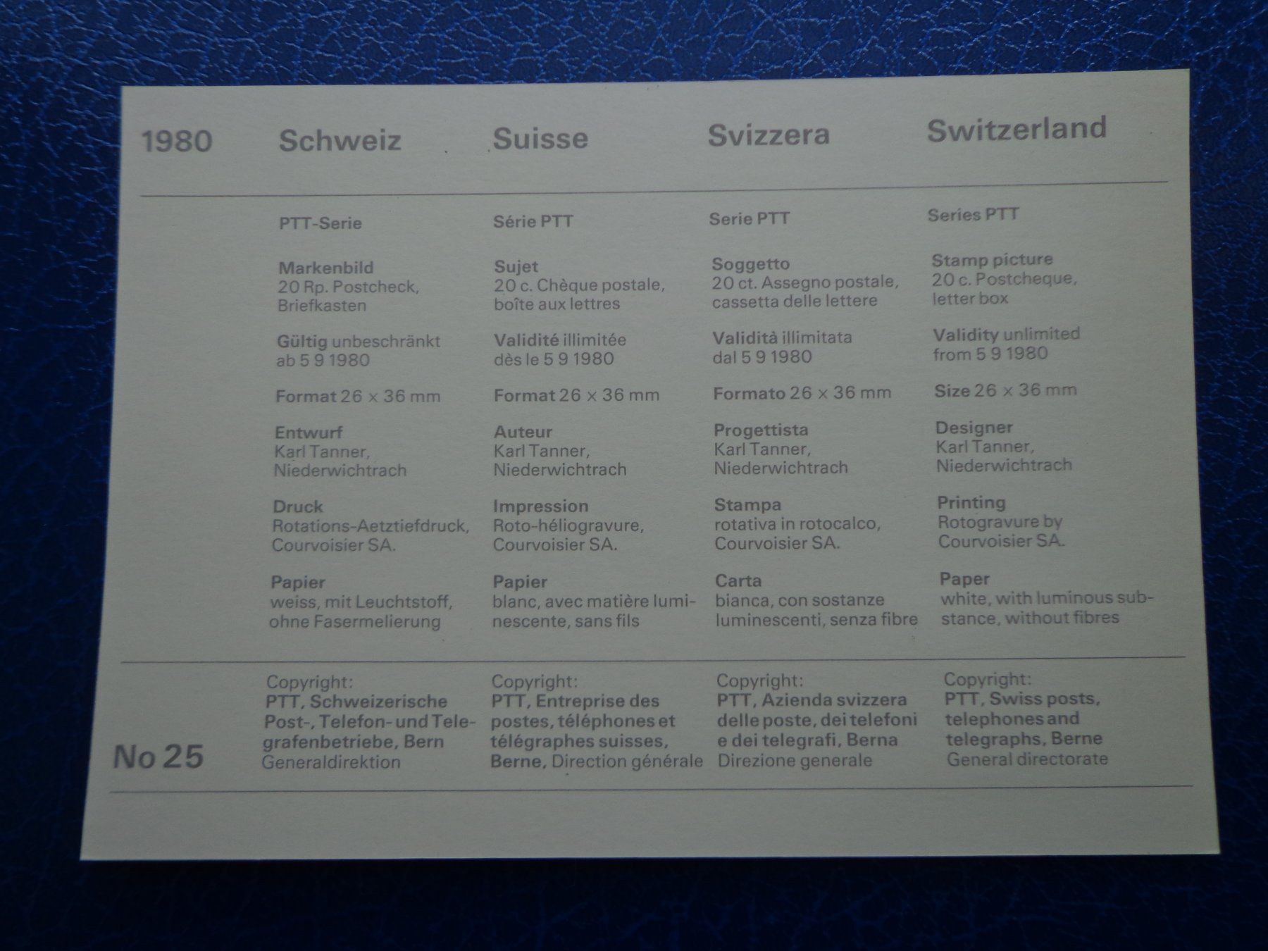Tutti i francobolli: Maximumkarte MK 5.9.1980 PTT Carte maximum – Nuovo (secondo la descrizione) da Le Locle venduto da aou_rf8w 1