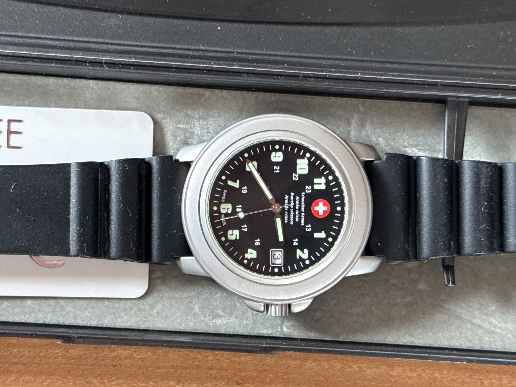 Swiss Orologi: Uhr Schweizer Armee Armbanduhr – Usato da Wittwil venduto da Schnaeppli64 1