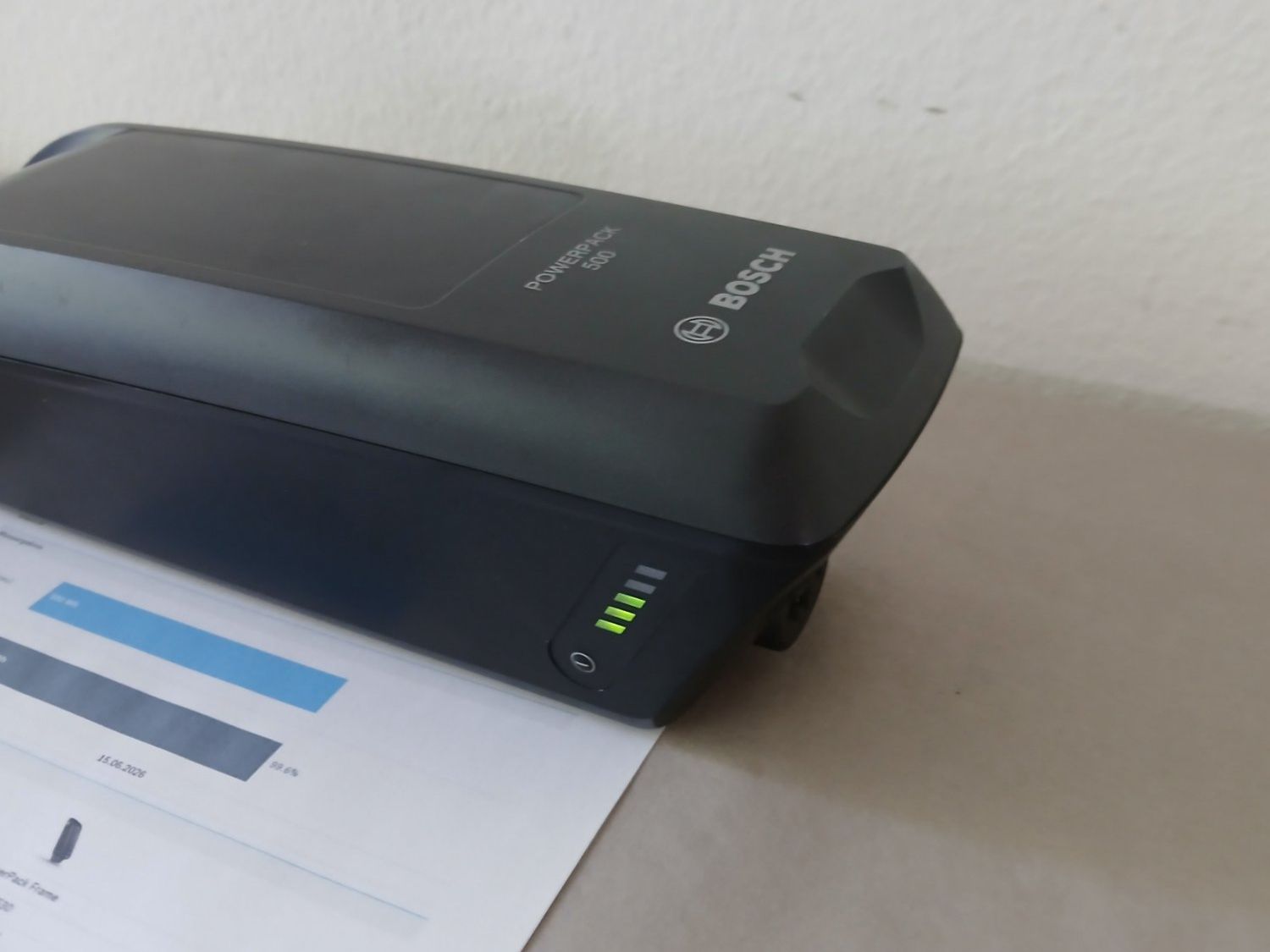 Bosch Akkus: Powerpack 500 Akku - 498Wh 99.6% mit Bosch Messbericht – Gebraucht aus Winterthur von .-thx-. 2