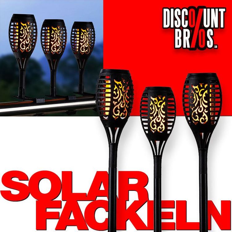 Fackeln 3er Pack - 55 Cm Lange Wachstuchfackeln Für Garten & Party
