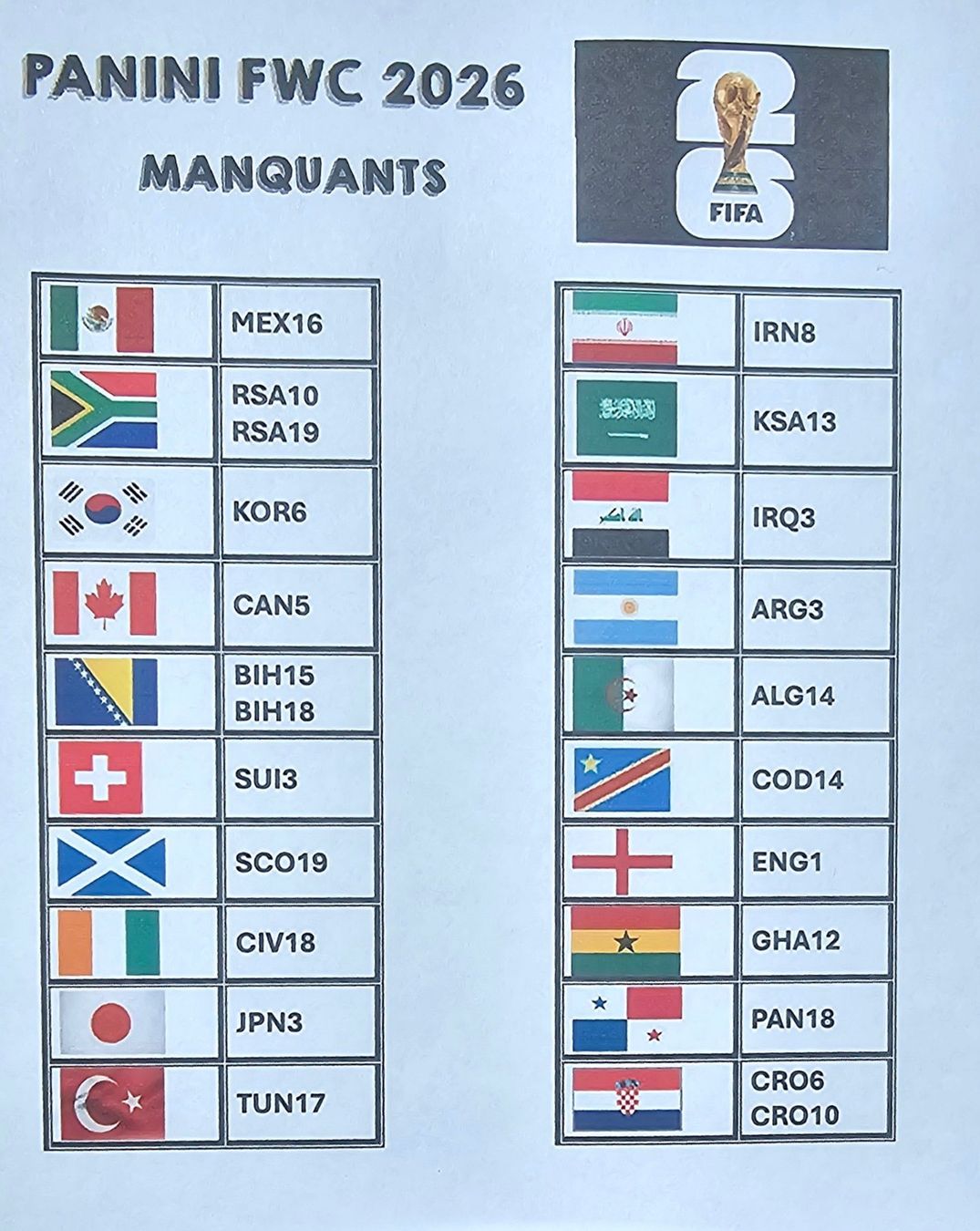 Panini Carte collezionabili: Panini FWC 2026 – Nuovo e nell'imballaggio originale da Riaz venduto da emor8 1