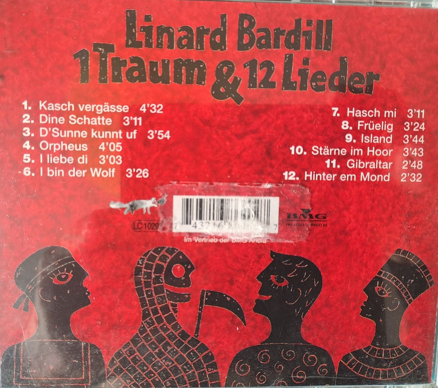 CD: Linard Bardill 1 Traum und 12 Lieder – Usato da Sevelen venduto da Cangaroo 1