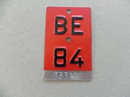 Velonummer Velo Rad BE 84 schwarz Bern 1984 Nummer Geschenk