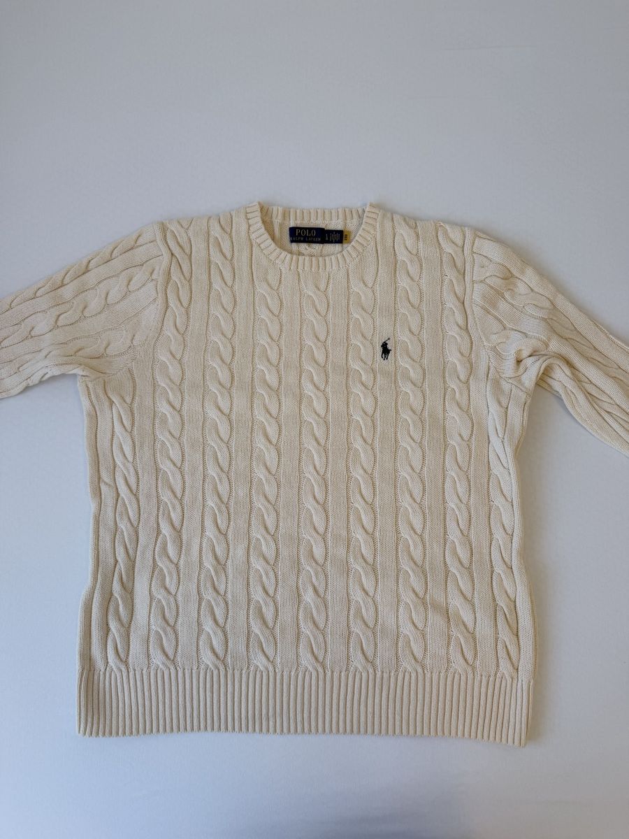 Polo Ralph Lauren Maglioni & Felpe: Polo Ralph Lauren Pullover Creme Gr. L – Nuovo (secondo la descrizione) da Steinhausen venduto da Albin6312
