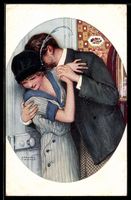 Raphael Kirchner: Mann küsst den Nacken