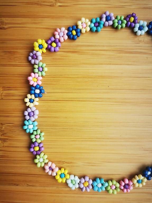 Catenine: Kette Perlen Blumen bunt neu 2 Stk. – Nuovo (secondo la descrizione) da Niedergösgen venduto da lil_s6k8 1