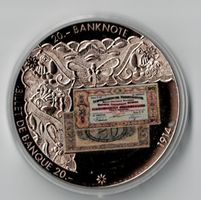 1914_20.00 Banknote_Typ Vreneli_Note auf Medaille