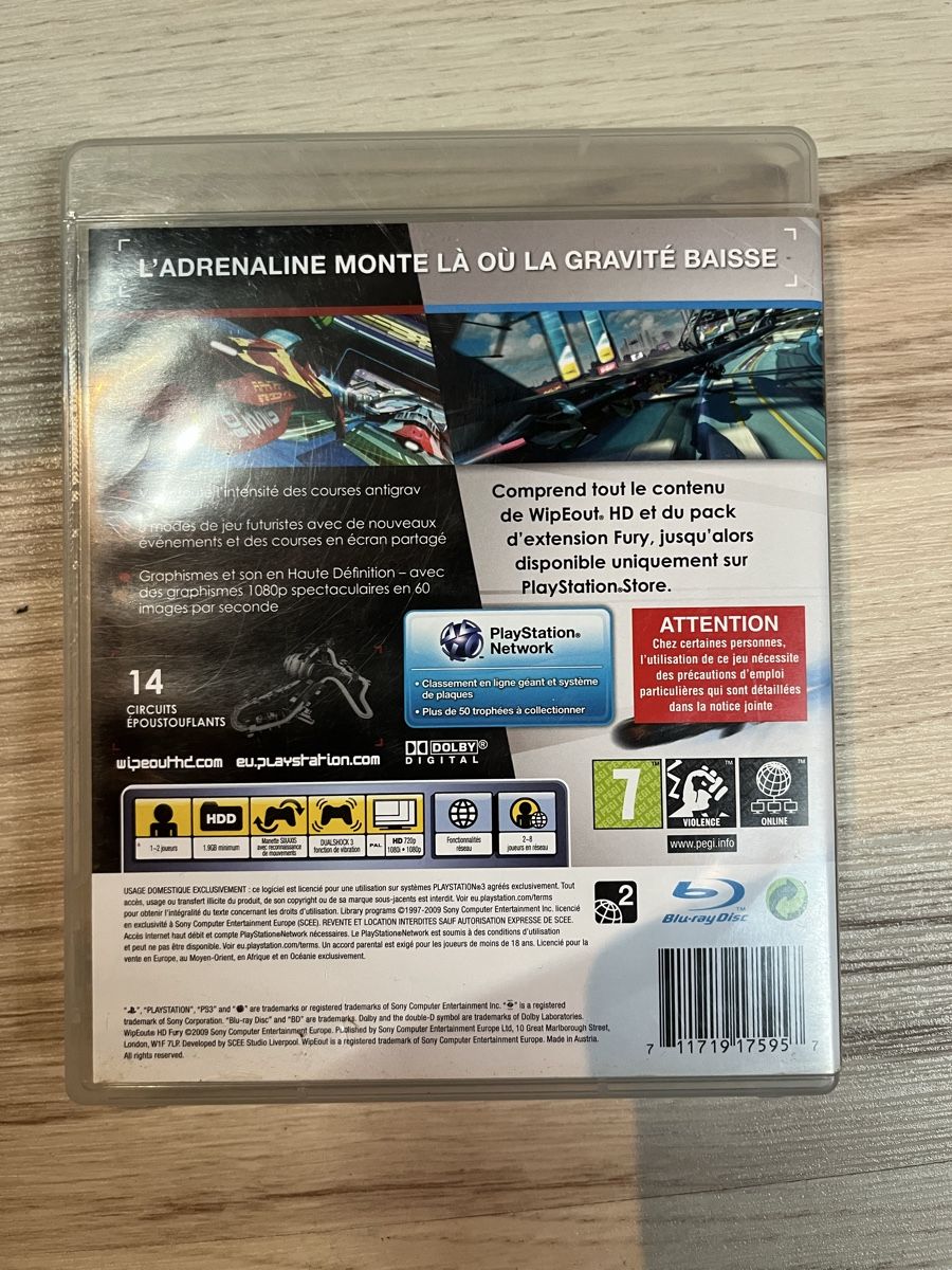 Sony Giochi: WipeOut HD Fury-PS3 FR – Usato da Grancy venduto da Naxus 1