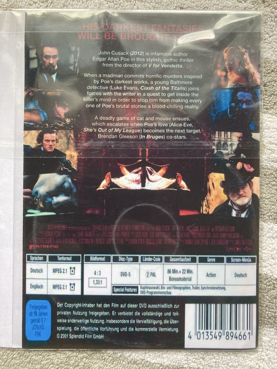 Tutti i DVDs: DVD The Raven – Usato da Aarwangen venduto da to-hirschi 1