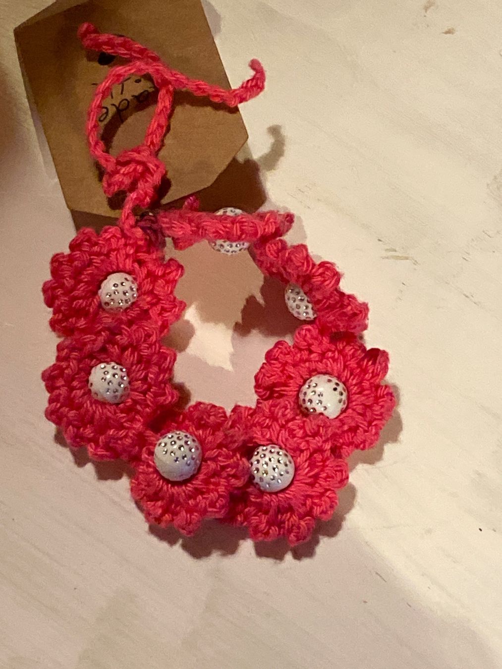 Armbänder & -reifen: ARMKETTE ,HANDGEMACHT PINK – Neu und originalverpackt aus Meienried von ManuelaBoutique 1
