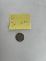 20 Rappen 1884 Silber Münze - Schweiz