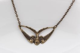 Gothic Schwalben - Halskette Bronze Neu, Geschenkidee