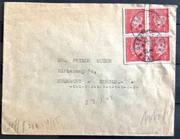 1943 Frankreich Deutsches Reich Zensurbrief Lyon - Küsnacht
