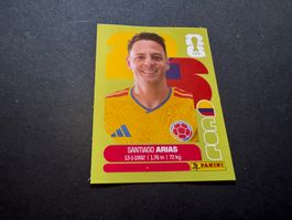 Panini Sticker FIFA Fussball WM 2026 Santiago Arias COL 9
