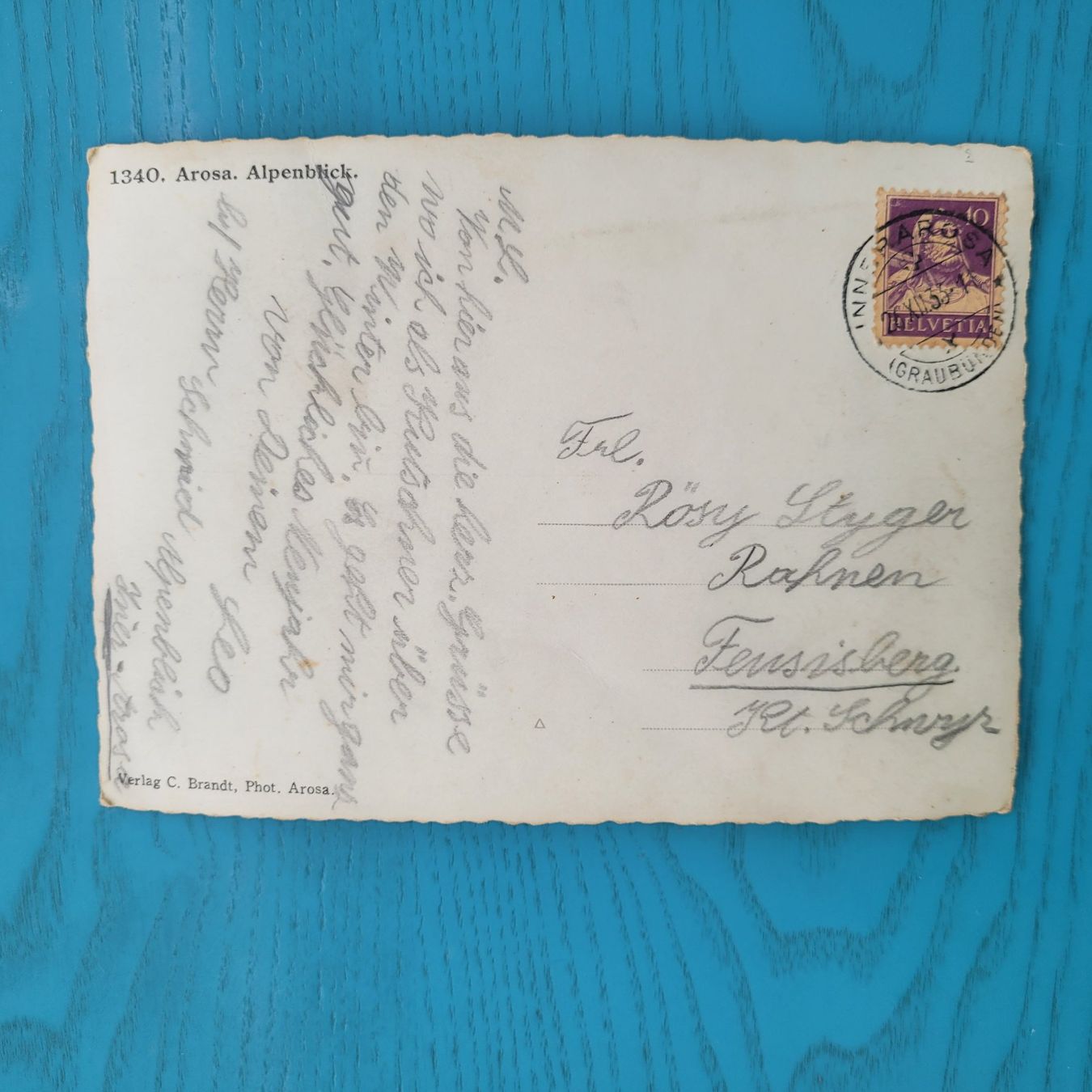 Cartoline postali: Arosa Alpenblick – Usato da SCHÜBELBACH venduto da CoKaHa 1