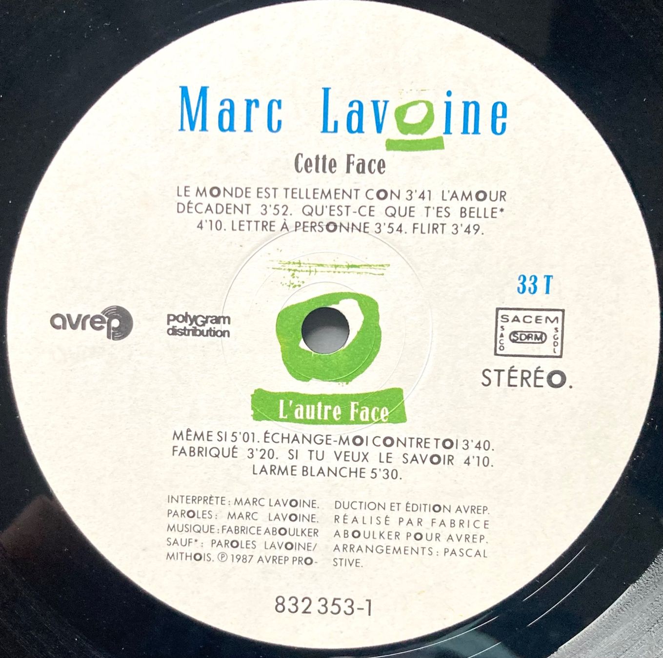 Vinyles: MARC LAVOINE - FABRIQUE – D'occasion à Poliez-Pittet par Newtown-Records 2