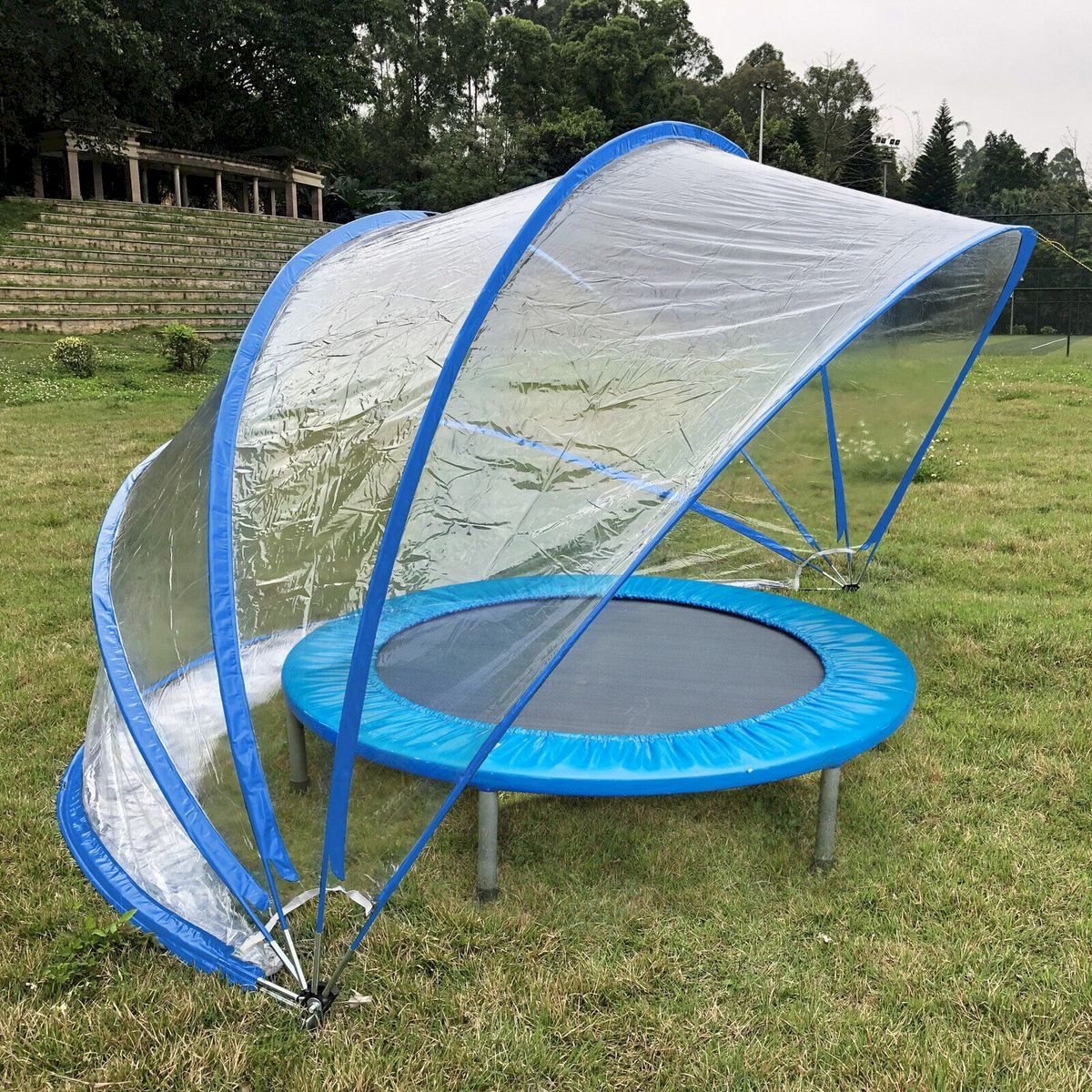 Piscine: Steinbach Cabrio Dome 440 x 220 cm blau – Nuovo e nell'imballaggio originale da Bottighofen venduto da zaap 7