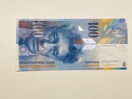 100.- Banknote bankfrisch + ungefalten 2014 selten angeboten