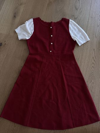 GOELIA Kleid Rot und Lachsfarben Grösse 34
