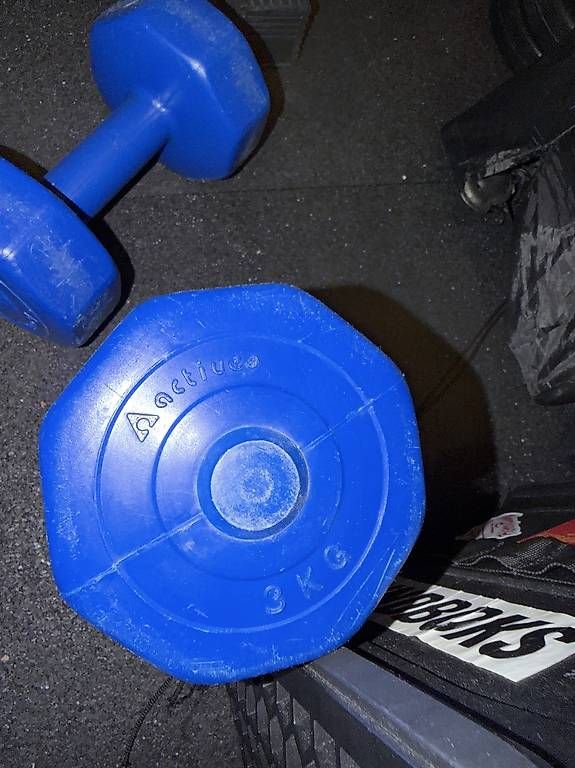 Manubri & Pesi: Kurzhanteln 2 x 3 kg blau – Usato da Zürich venduto da chr_bdc8 1