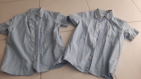 K..7 R K) 2er Set Hemden Gap und H&M Gr. Ca 116/122
