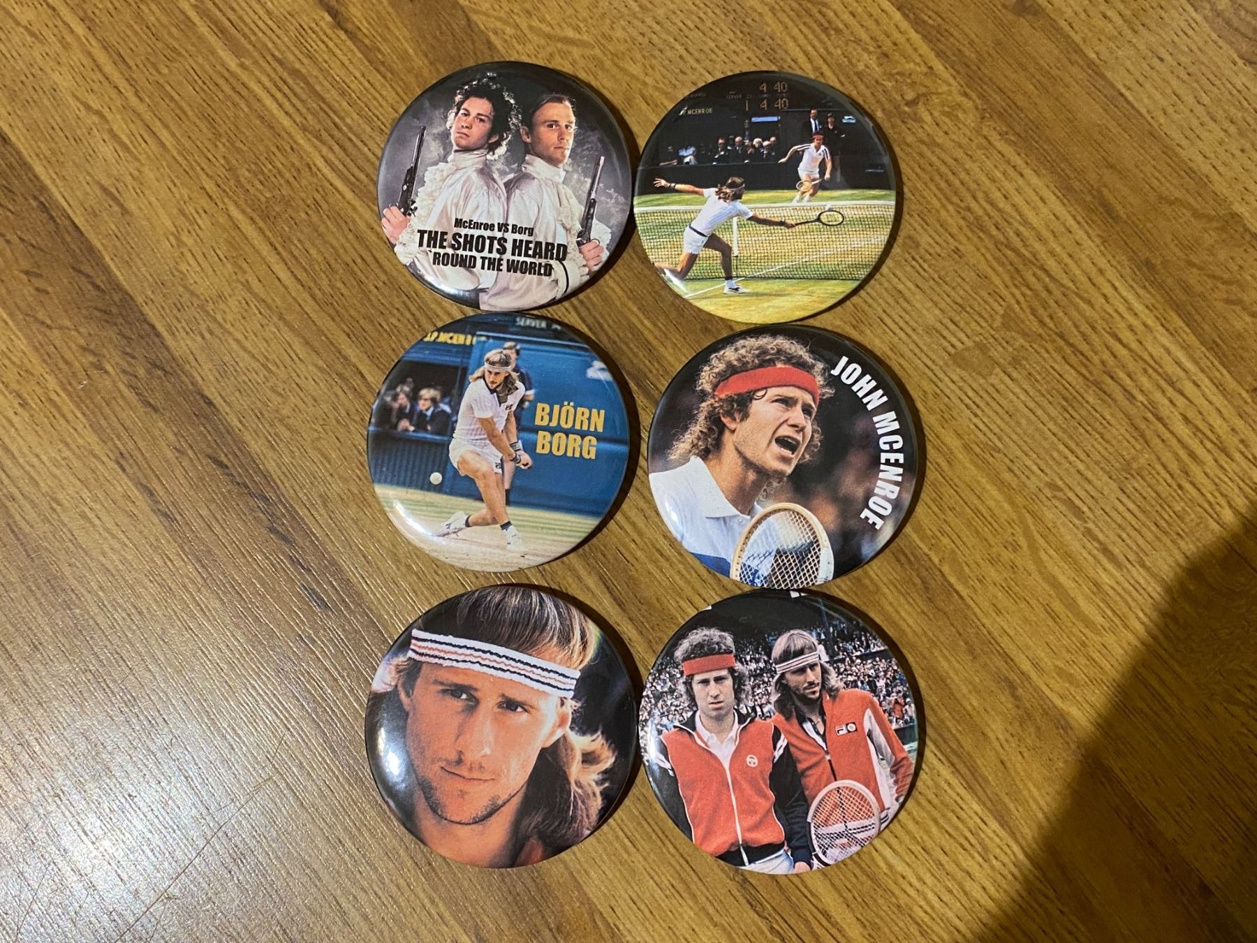Placchette & Badge: Tennis Borg VS Mcenroe – Nuovo (secondo la descrizione) da Basel venduto da VinylLover68 1