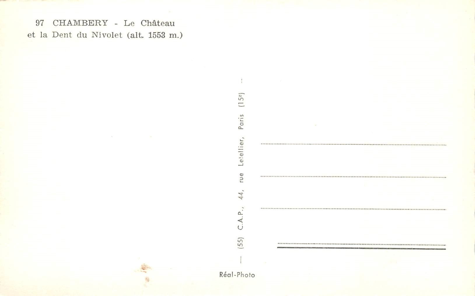 Cartoline postali: 4x Chambery – Usato da Ottikon b.Kemptth. venduto da Neptun1974 1