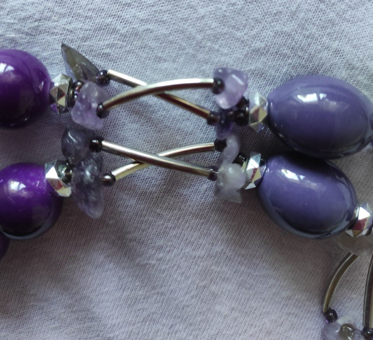 Catenine: Collier avec des ametistes – Nuovo (secondo la descrizione) da Renens VD venduto da cla_7zv5 2