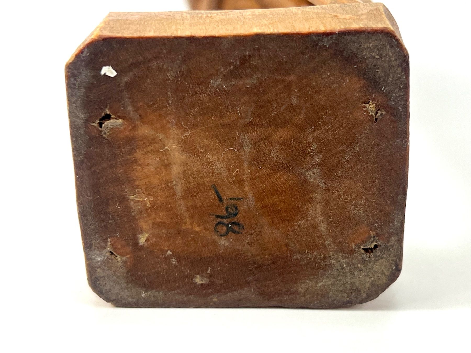Figuren: MEPHISTOPHELES Holzfigur handgeschnitzt Monogramm ML – Gebraucht aus Zürich von Arche_Brockenhaus 7