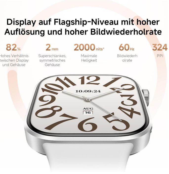 Xiaomi Smartwatch: XIAOMI Redmi Watch 6, Smartwatch, hellgrau – Neuf avec emballage d'origine à Neuhaus SG par LENZ30 2