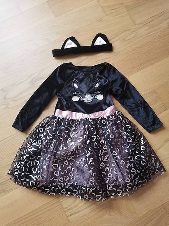 Halloween Fasnacht Kostüm Katze neu gr 86