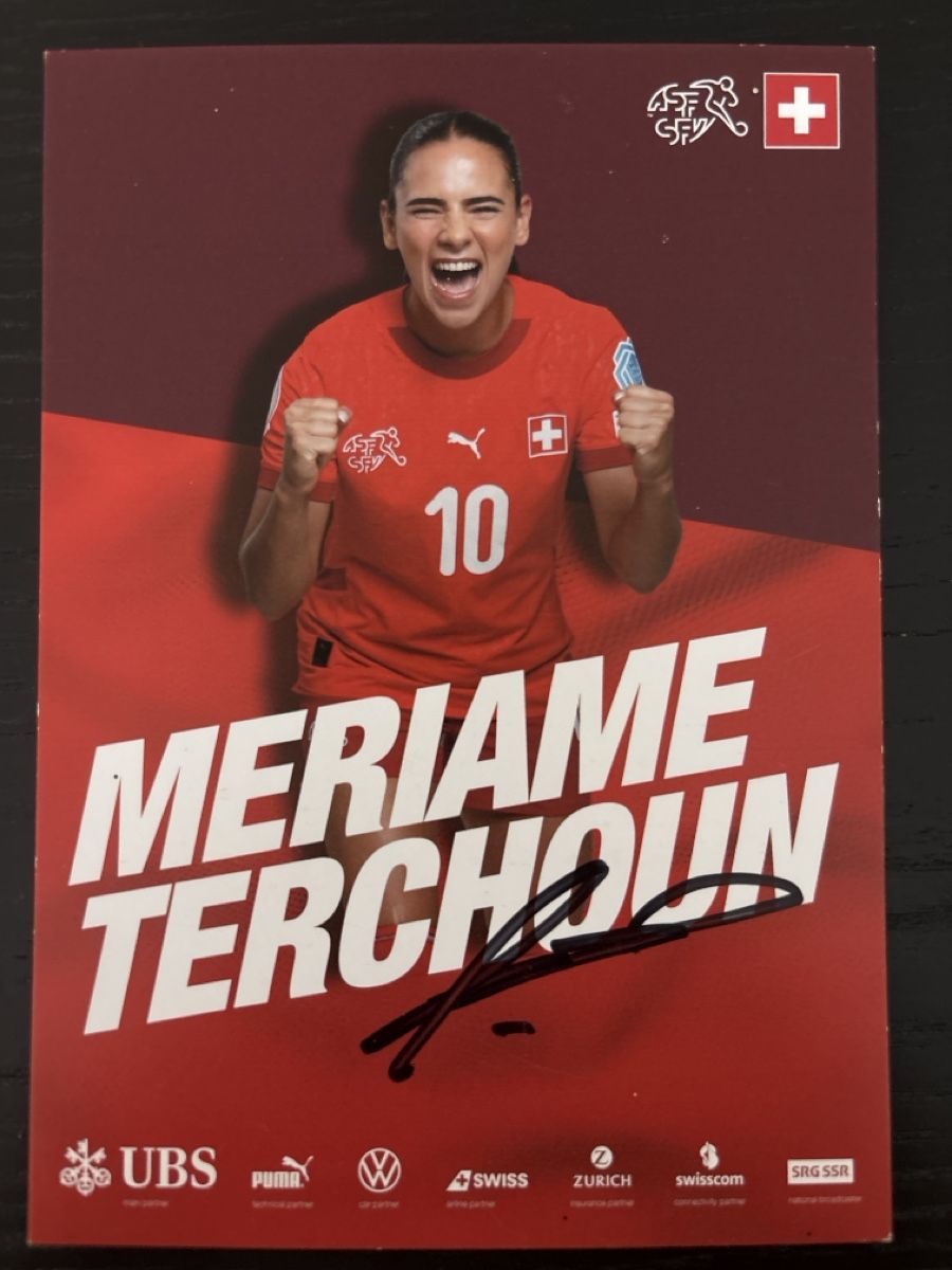 Original Autogrammkarte von Meriame Terchoun - Rarität! (Gebraucht) in ...