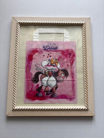 Diddl Geschenktasche, Pink,  Sammler Stück
