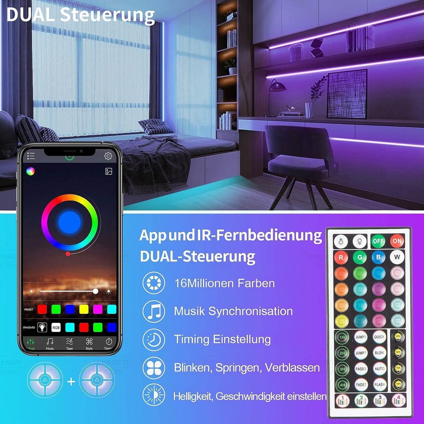 Ghirlande e barre luminose: Led Strip 30m RGB – Nuovo e nell'imballaggio originale da Nuglar venduto da SaleRitter 1