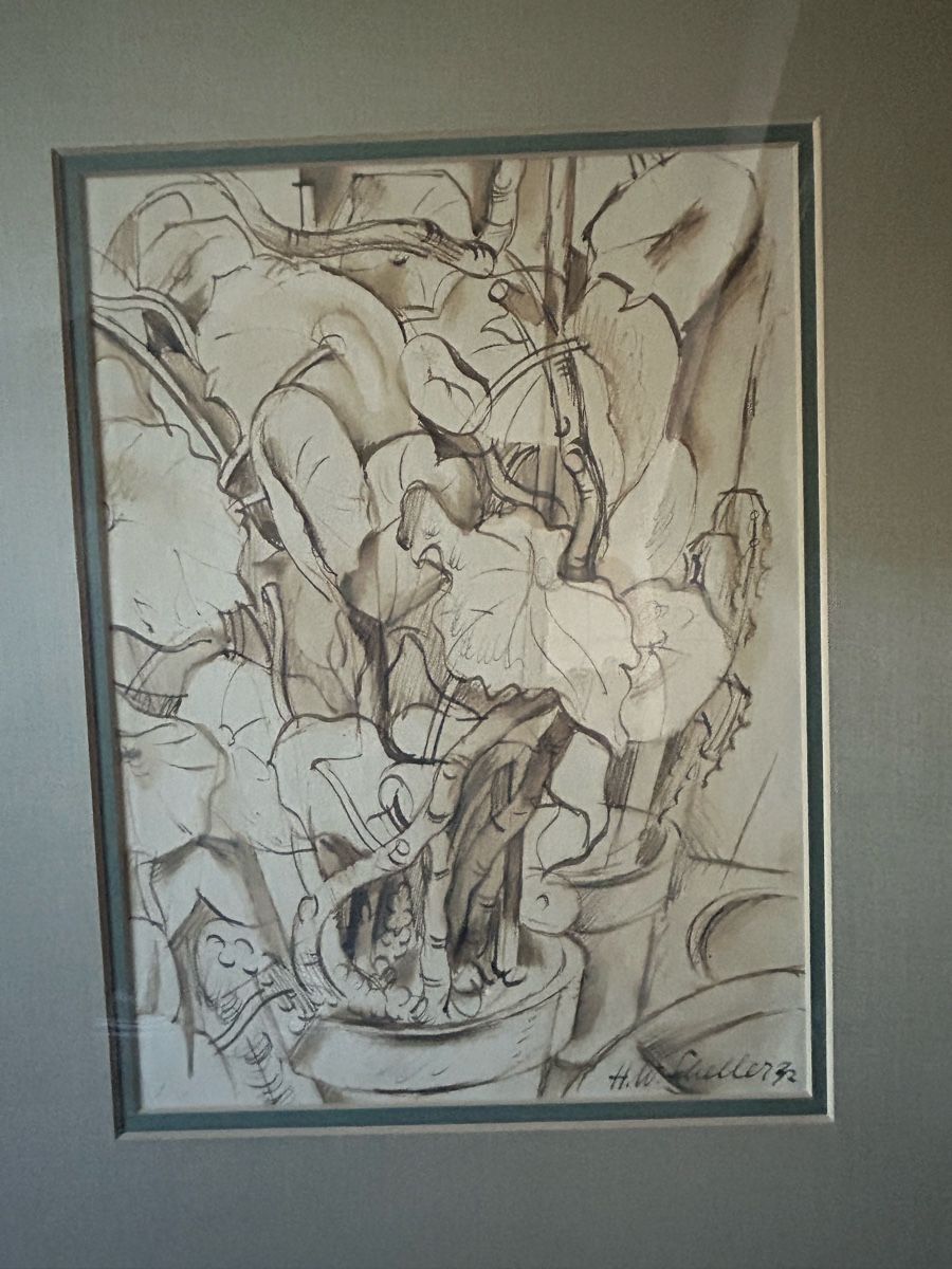 Gemälde: 3er Set Originale Zeichnungen, H.W. Scheller, gerahmt – Gebraucht aus Glarus von KunstWerkEr-LS87 2