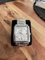 Emporio Armani  rechteckige Edelstahl-Armbanduhr