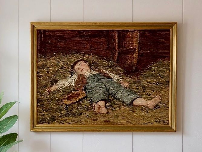Toiles & Châssis: Albert Anker,  Tableau gobelin – D'occasion à Vuisternens-Romont par gol_xp6p